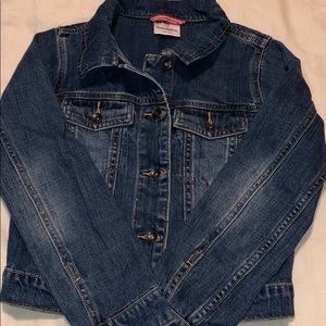 EUC Hanna Andersson girls jean jacket - size 140
